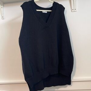 Beyove Black Sweater Vest, XXL